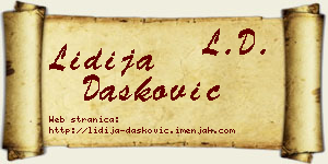 Lidija Dašković vizit kartica
